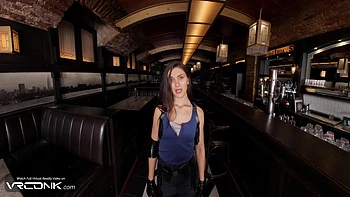 Leo Ahsoka And Jill Valentine In Hot Brunette Fucks Hard With Moans In Resident Evil Cosplay Parody