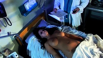 Busty brunette bitch with big boobs