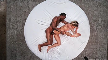 Damion Dayski’s huge black cock makes the blonde moan with pleasure while her husband watches