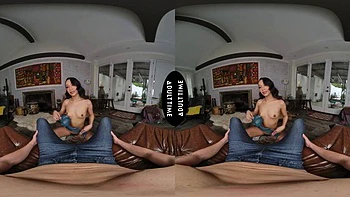 UP CLOSE VR - Horny Petite Sarah Lace Shows You Her Riding Skills On Your Hard Cock - POV: Porn