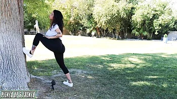 Pretty Arabelle Raphael and Kyle Mason at pornstar clip