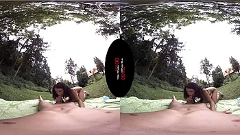 Kate outdoor sex: Blowjob, Doggy  Cowgirl VR Porn