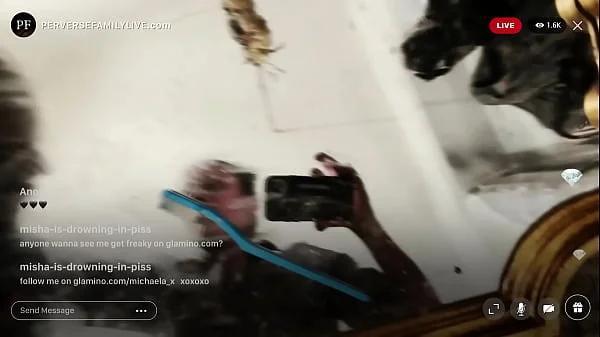 PERVERSE FAMILY LIVE - Anal Stretching With Massive Dildo