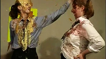 Pie Stall Messy Fight: Fetish, Wam  Splosh Porn