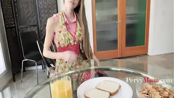 Needy mum with a squinted eye has me for breakfast