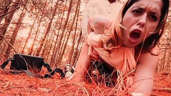 Scarlett Taylor and Stephan Rogers fucked outdoors in doggy style