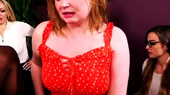 Cockhungry CFNM babes deepthroating BBC