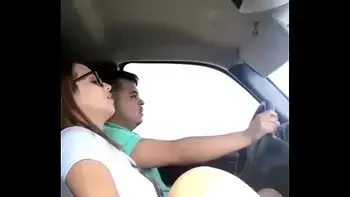 Fucking lexi while Driving on the Highway
