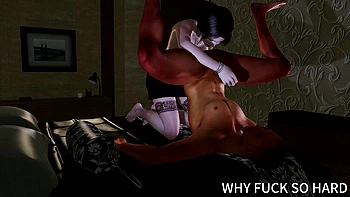 3D Cute Japanese House Wife Cheating with Her Boss