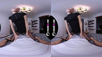 Luise Wixx VR Bedroom Seduction in Sheer Nylon Touch