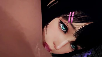Close up facesitting : 3D Hentai