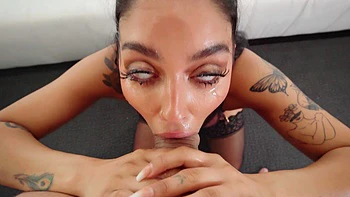 Mick Blue fucks tattooed latina Vanessa Sky in pov lingerie scene