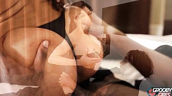Grooby Girls featuring Chelsea Marie's trans with guy in transgender trailer