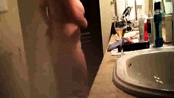 busty Stepmom smoking, drinking and naked