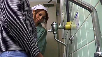 A Daring Japanese Housekeeper At The Theater Room