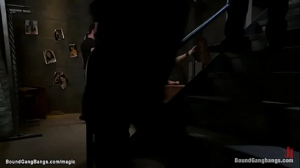 Bound Asian gets dp with huge cocks