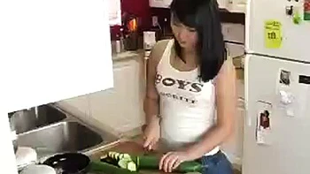 Cucumber fun: Blowjob, Eporner  Brunette Porn