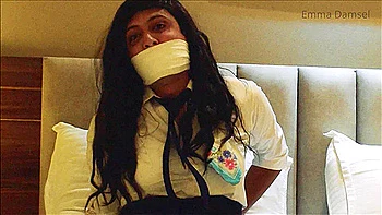 Schoolgirl Bound Gagged