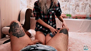 Blonde Teen Gets Anal From a Big Dick