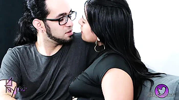 Kylei Ellish Fucks Boyfriend and His Friend - Hot Latina MILF Double Penetration