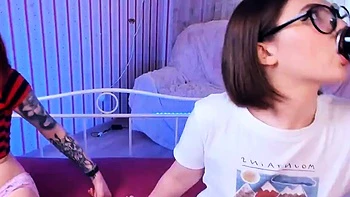 Webcam Teen masturbates and pretends you came in her mouth