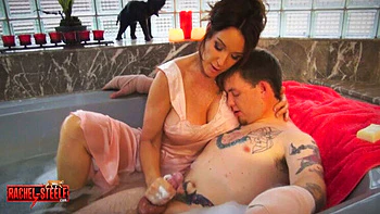 Step Aunt Rachel Gives Deep Blowjob Help To Step Nephew's Hard Cock