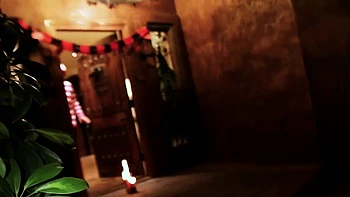 Besties spreading wide for candies in foursome