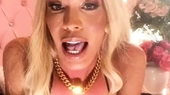 Glam Mia Isabella Close Up With TS Friend