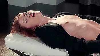 Nasty Redhead Lesbians Strapon Foot Fetish