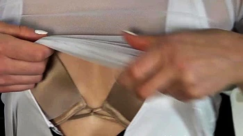 Femdom fetish blonde makes cuckold lick cumshot