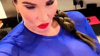 Great Big Boobs On Masturbating Redhead