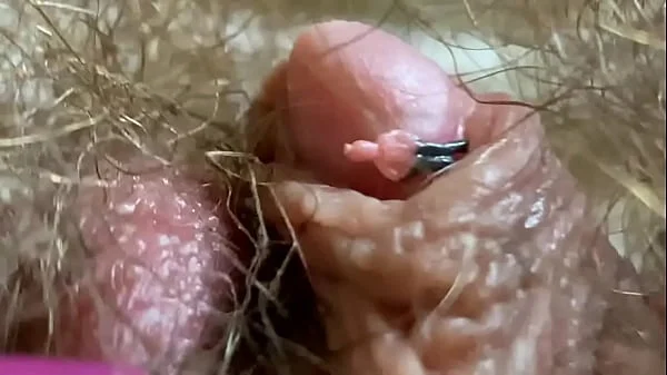 Extreme Close Up Big Clit Vagina Asshole Mouth Giantess Fetish Video Hairy Body !