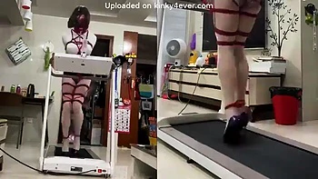 Bondage On Treadmill: Hardcore, Fetish  Bdsm Porn