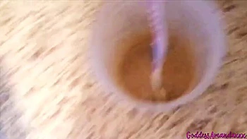 Goddess Amanda Humiliates Piggy Slave with Food & Toothbrush in Bathroom Fetish