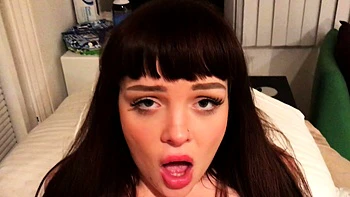 Babe shows off her big boobs and fucked