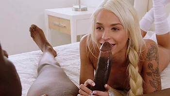 Skinny blonde Emma Hix gets her asshole gapped by bbc