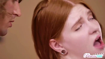 Slender Redhead Teen 18+ Jane Rogers Feels A Massive Cock In Her Hole