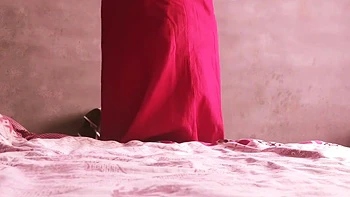 Hot Pink Saree Undress Showing Big Huge Boobs & Fucking So Hardcore