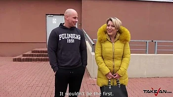 BBW Slut Gets Spit Roasted in Van - Obese Czech Adventure with Big Ass