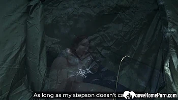 Hot Redhead Babe Fucked Hard in Tent - Crazy Outdoor Sex