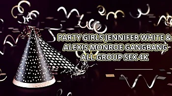 Watch rosy Jennifer White and Alexis Monroe's smut