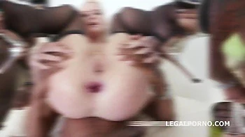 Black Busters, 5on1 Bree Haze interracial DP /DAP /GAPES She