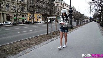 Petite teenager Kate Rich shows him her shaved pink before Hardcore fucking GP1115