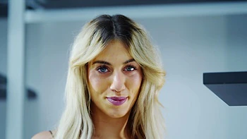 Blondes Tommy Cabrio and Megane Lopez enjoy intimate moments.