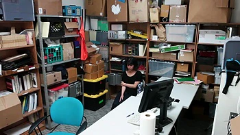 Penelope Reed gets Filthy Rich in the office with her stunning natural 34b curves.