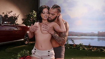 James Angel fucks Daisy Fuentes with a big black cock in hd