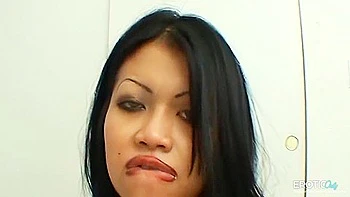 Asia Girl Shoves His Cock Deep Down Her Throat