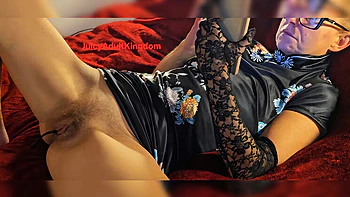 Hairy MILF Pussy & Clitoris Play - Long Tube in Urethra & Cervix Vibrator Fuck