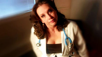 Sexy Mature MILF Doctor Full Scene: Examining a Young Man's Curved Cock