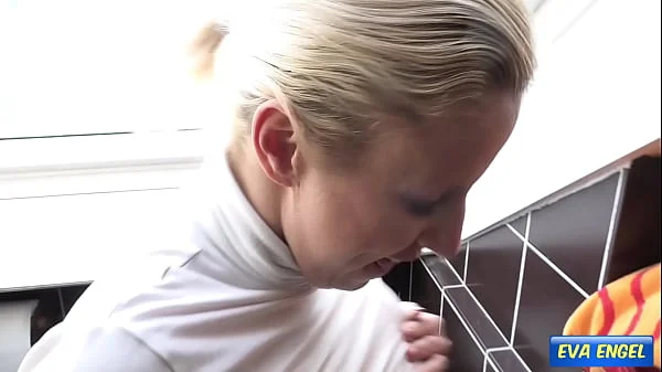 EVA ENGEL: Pervy piss and fuck session on the toilet with stepdad